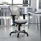 Emma and Oliver Mid-Back Mesh Triple Paddle Swivel Ergonomic Office Chair with Adjustable Arms
